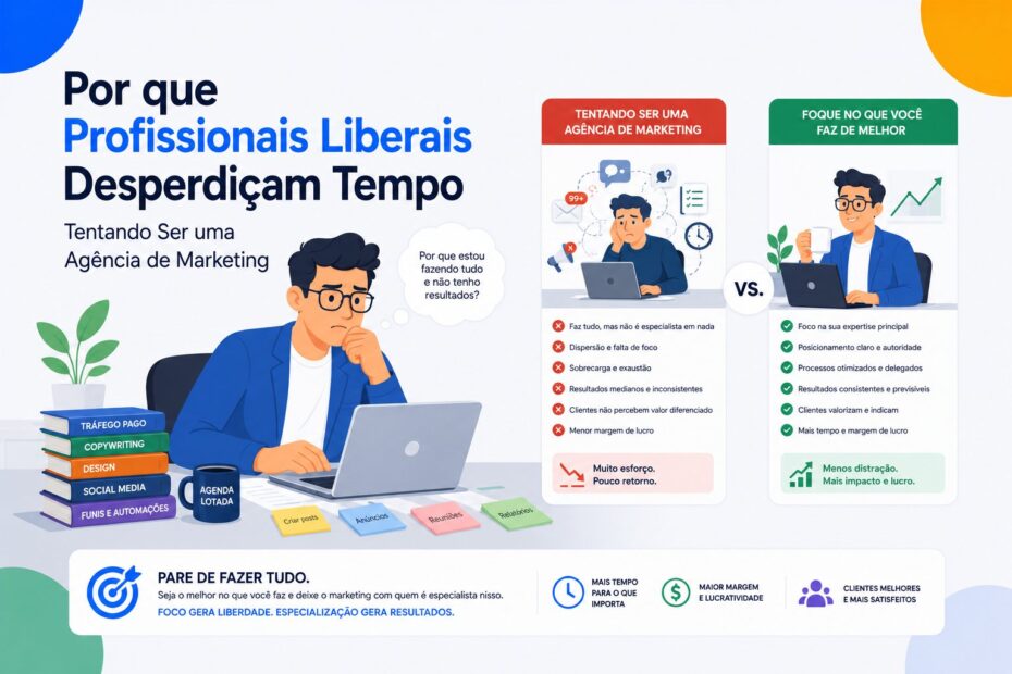 profissional liberal tentando ser agencia de marketing